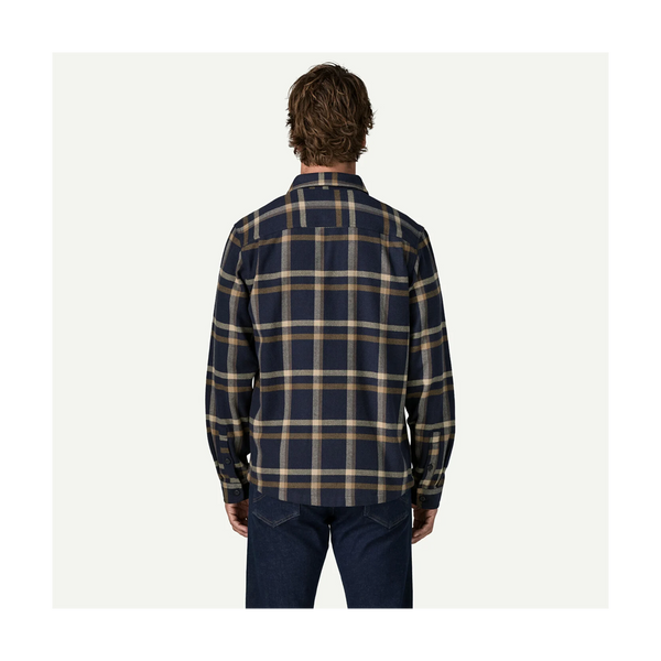 Patagonia Men's Fjord Flannel Shirt Crossing: New Navy