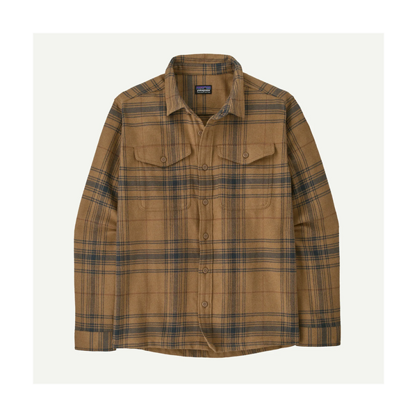 Patagonia Men's Fjord Flannel Shirt Dissolve: Slab Khaki