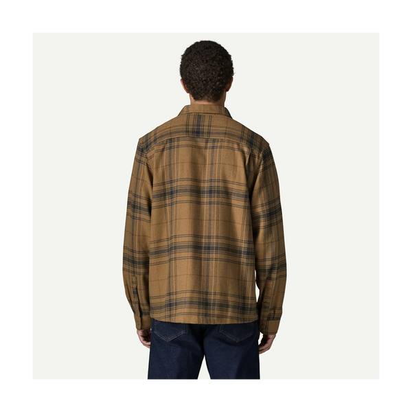 Patagonia Men's Fjord Flannel Shirt Dissolve: Slab Khaki