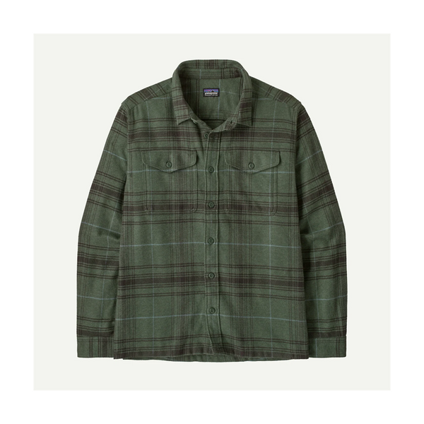 Patagonia Men's Fjord Flannel Shirt Dissolve: Treeline Green