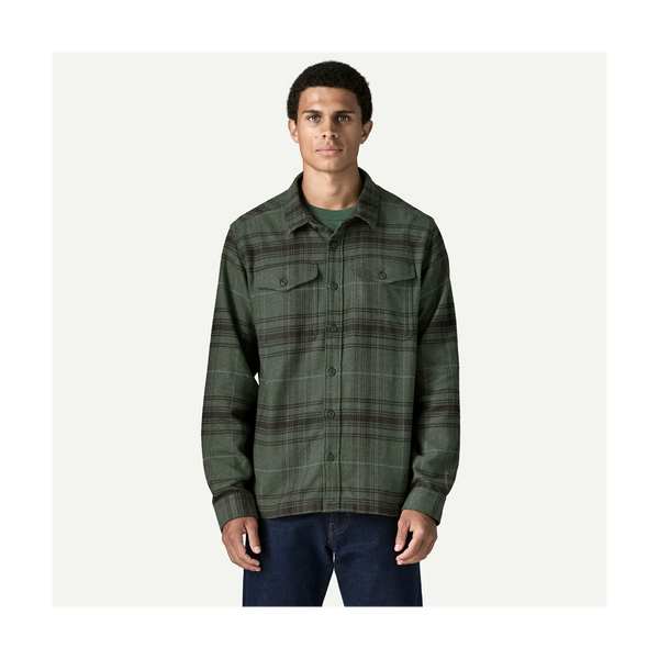 Patagonia Men's Fjord Flannel Shirt Dissolve: Treeline Green