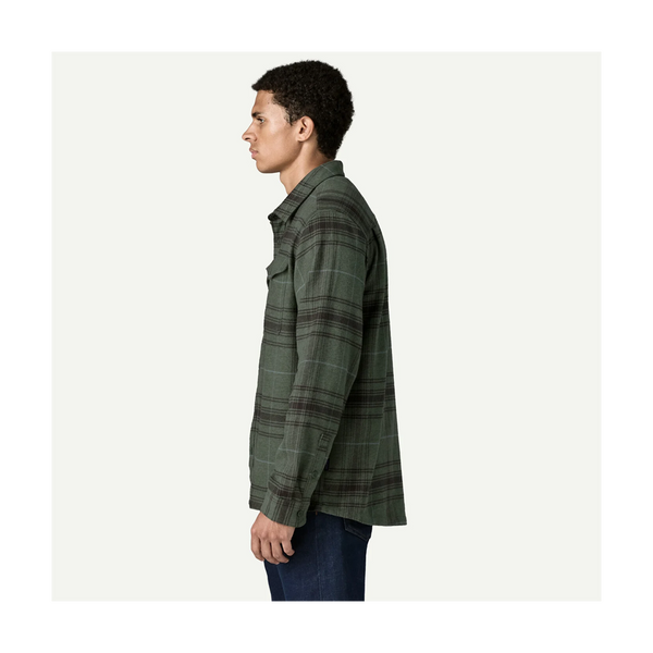 Patagonia Men's Fjord Flannel Shirt Dissolve: Treeline Green