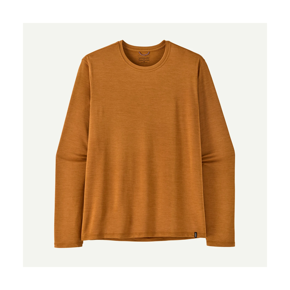Patagonia Men's Long-Sleeved Capilene Cool Daily Shirt Cinnamon Brown - Dark Cinnamon Brown X-Dye Main image