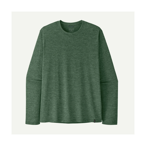 Patagonia Men's Long-Sleeved Capilene Cool Daily Shirt Canopy Green - Light Canopy Green X-Dye