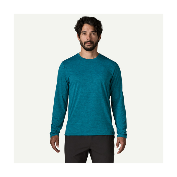 Patagonia Men's Long-Sleeved Capilene Cool Daily Shirt Glacial Blue - Light Glacial Blue X-Dye