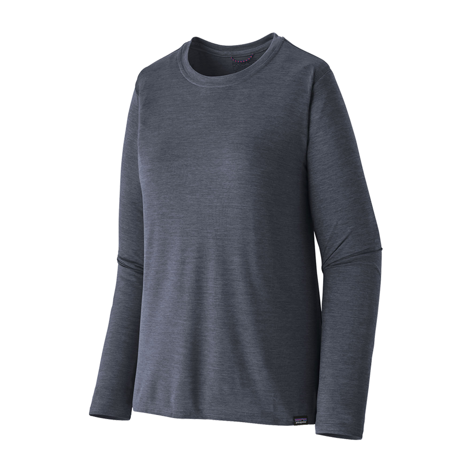 Patagonia Women's Long-Sleeved Capilene Cool Daily Shirt Smolder Blue - Light Smolder Blue X-Dye