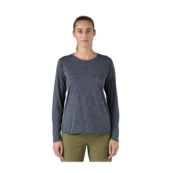Patagonia Women's Long-Sleeved Capilene Cool Daily Shirt Smolder Blue - Light Smolder Blue X-Dye