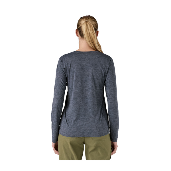 Patagonia Women's Long-Sleeved Capilene Cool Daily Shirt Smolder Blue - Light Smolder Blue X-Dye