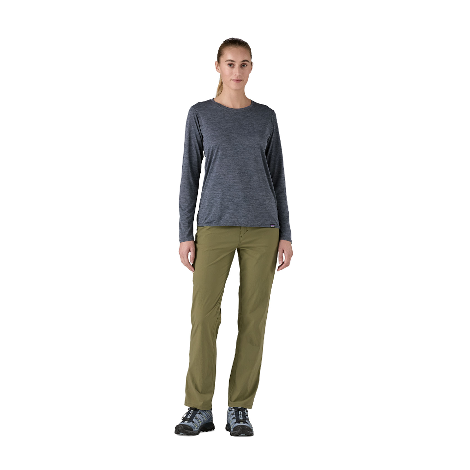 Patagonia Women's Long-Sleeved Capilene Cool Daily Shirt Smolder Blue - Light Smolder Blue X-Dye