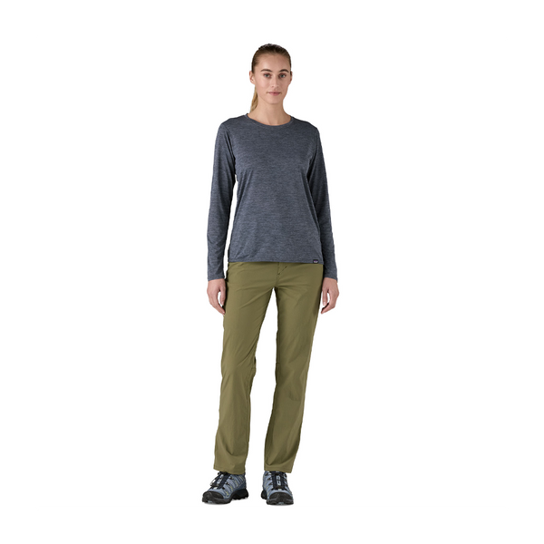 Patagonia Women's Long-Sleeved Capilene Cool Daily Shirt Smolder Blue - Light Smolder Blue X-Dye