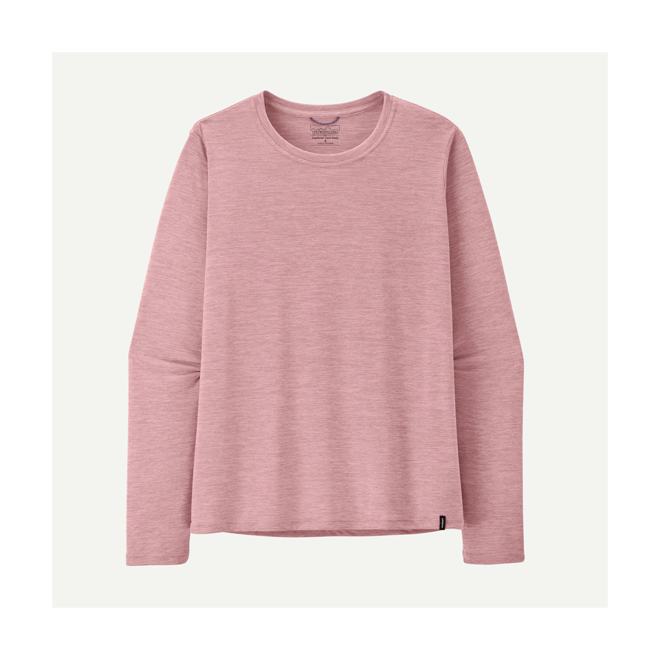 Patagonia Women's Long-Sleeved Capilene Cool Daily Shirt Fuzzy Mauve - Light Fuzzy Mauve X-Dye