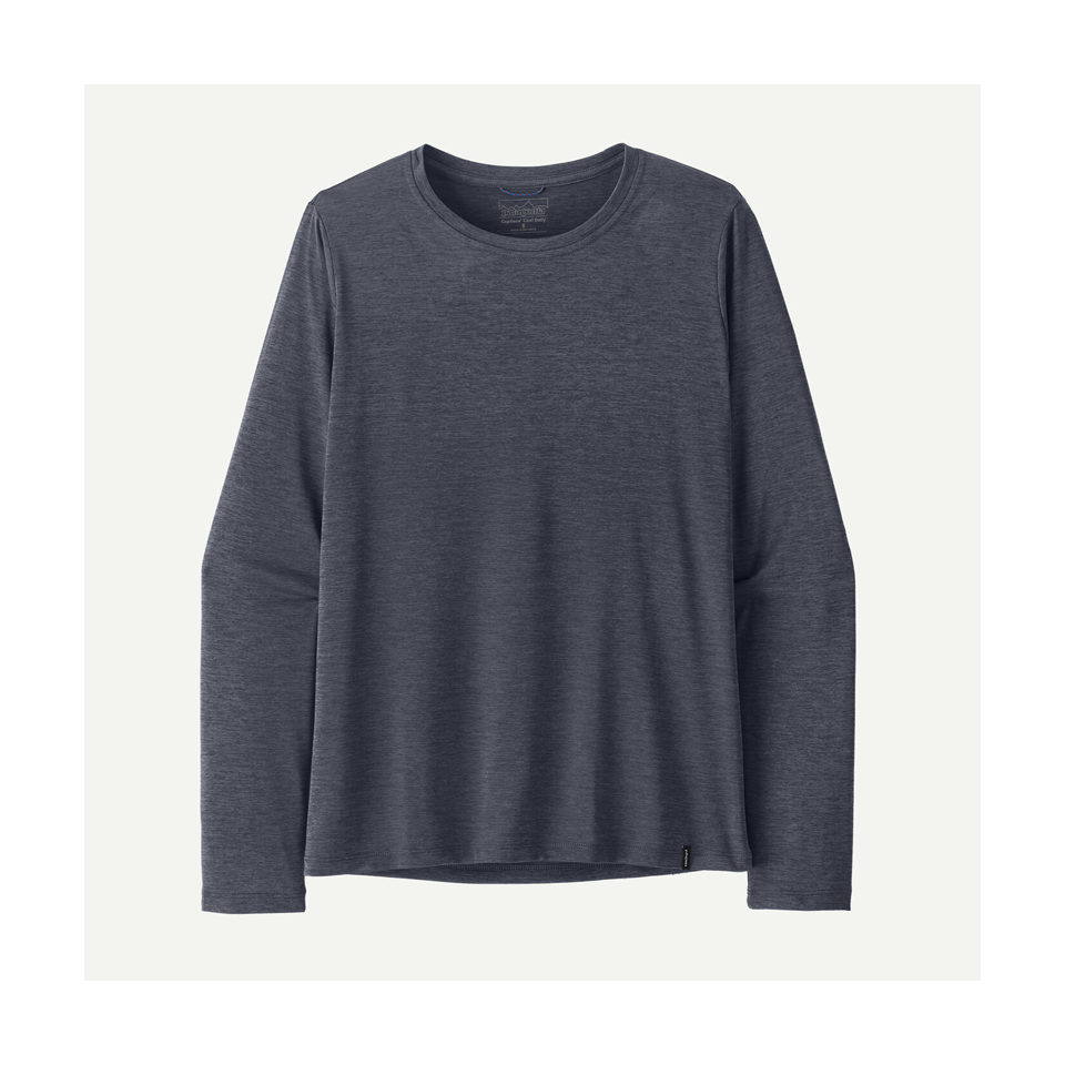 Patagonia Women's Long-Sleeved Capilene Cool Daily Shirt Smolder Blue - Light Smolder Blue X-Dye