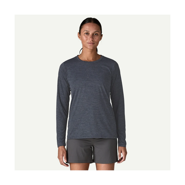 Patagonia Women's Long-Sleeved Capilene Cool Daily Shirt Smolder Blue - Light Smolder Blue X-Dye