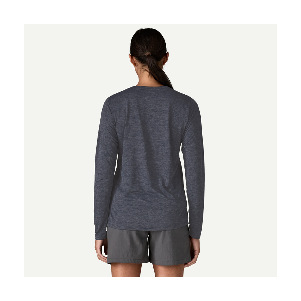 Patagonia Women's Long-Sleeved Capilene Cool Daily Shirt Smolder Blue - Light Smolder Blue X-Dye