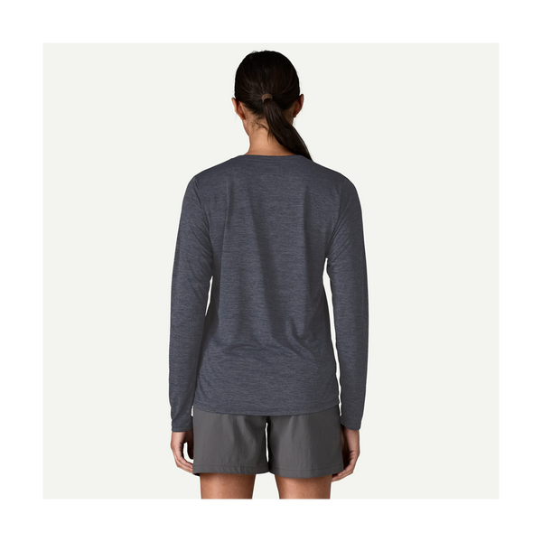 Patagonia Women's Long-Sleeved Capilene Cool Daily Shirt Smolder Blue - Light Smolder Blue X-Dye
