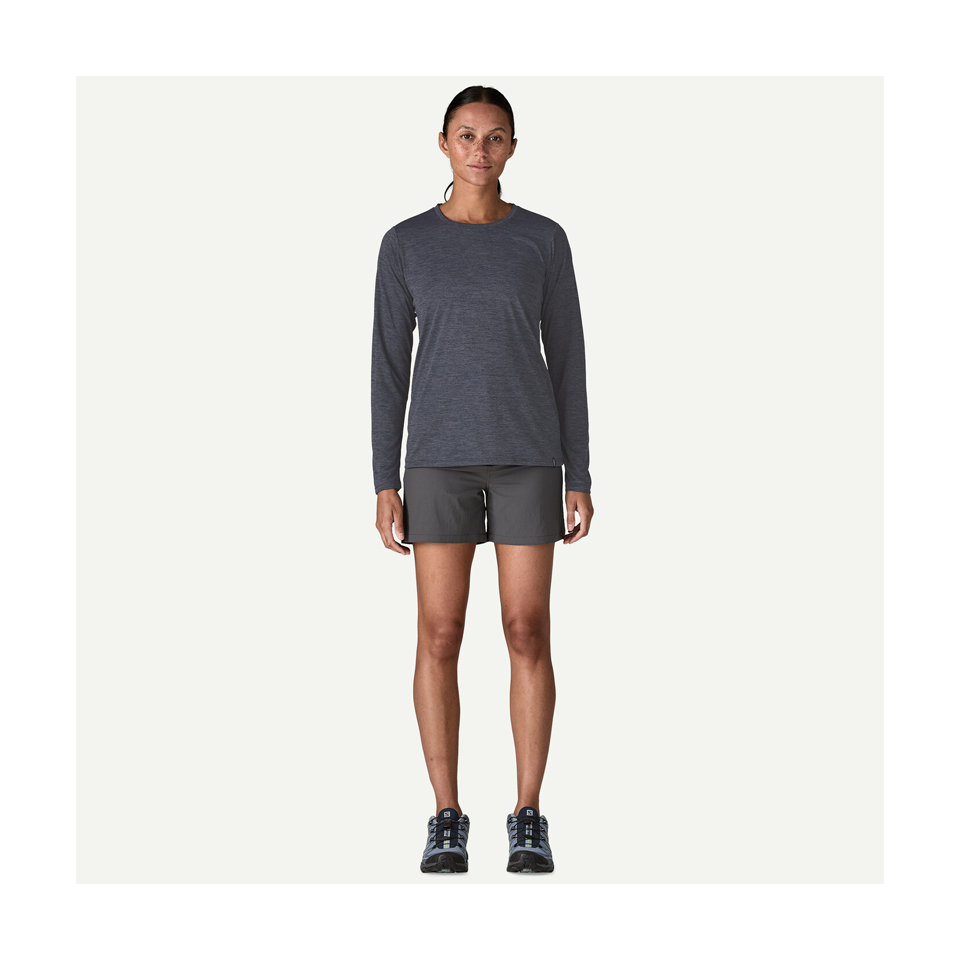 Patagonia Women's Long-Sleeved Capilene Cool Daily Shirt Smolder Blue - Light Smolder Blue X-Dye