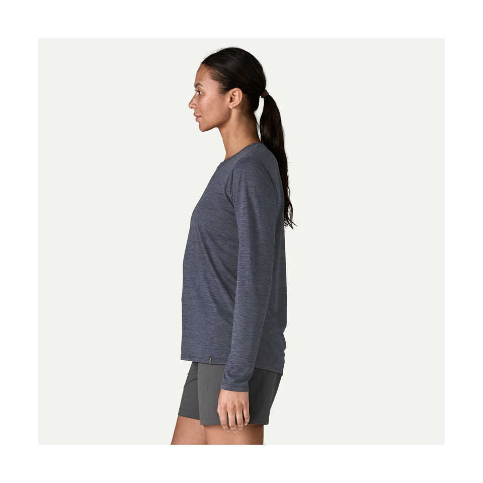 Patagonia Women's Long-Sleeved Capilene Cool Daily Shirt Smolder Blue - Light Smolder Blue X-Dye