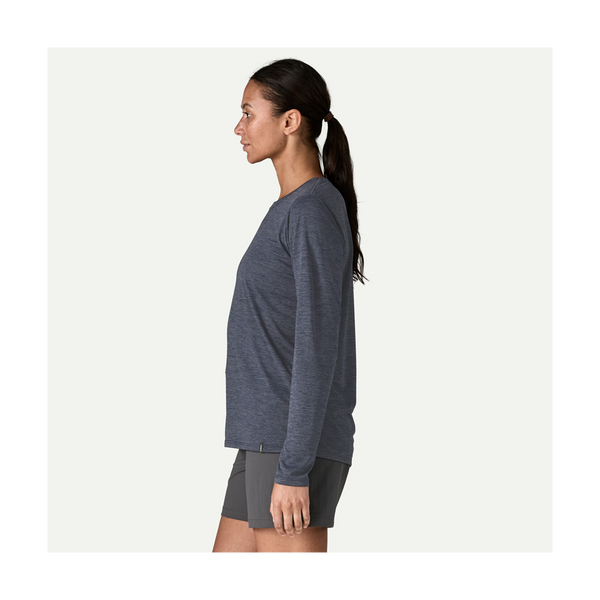 Patagonia Women's Long-Sleeved Capilene Cool Daily Shirt Smolder Blue - Light Smolder Blue X-Dye