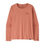 Patagonia Women's Long-Sleeved Capilene Cool Daily Graphic Shirt Strataspire: Moment Pink X-Dye