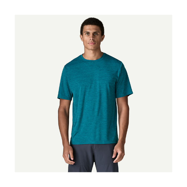 Patagonia Men's Capilene Cool Daily Shirt Glacial Blue - Light Glacial Blue X-Dye