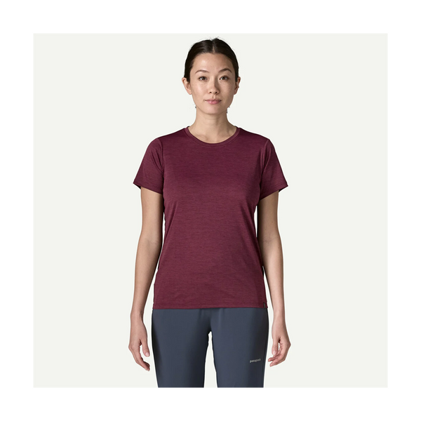 Patagonia Women's Capilene Cool Daily Shirt Berry Fig - Light Berry Fig X-Dye