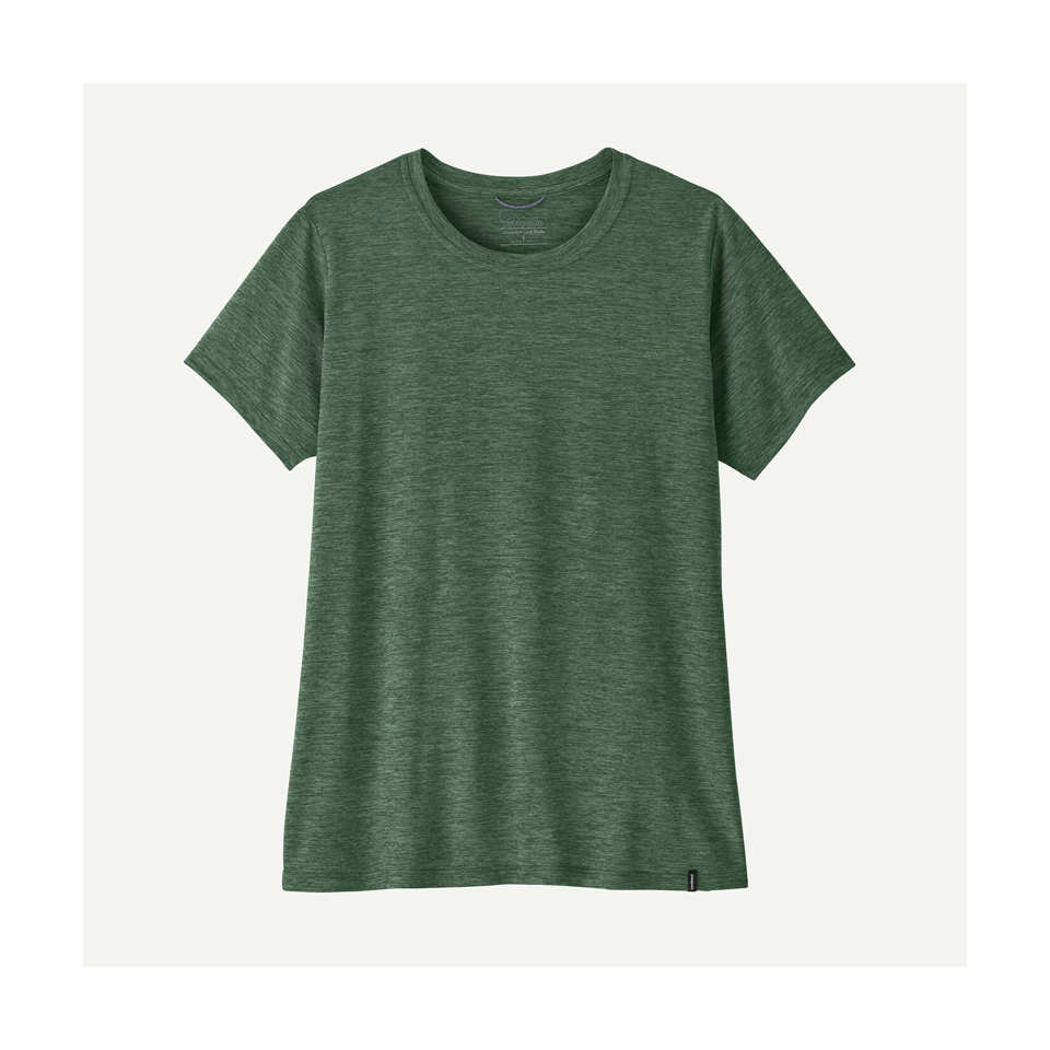Patagonia Women's Capilene Cool Daily Shirt Canopy Green - Light Canopy Green X-Dye