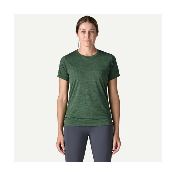 Patagonia Women's Capilene Cool Daily Shirt Canopy Green - Light Canopy Green X-Dye