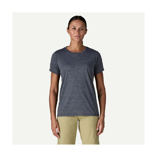 Patagonia Women's Capilene Cool Daily Shirt Smolder Blue - Light Smolder Blue X-Dye