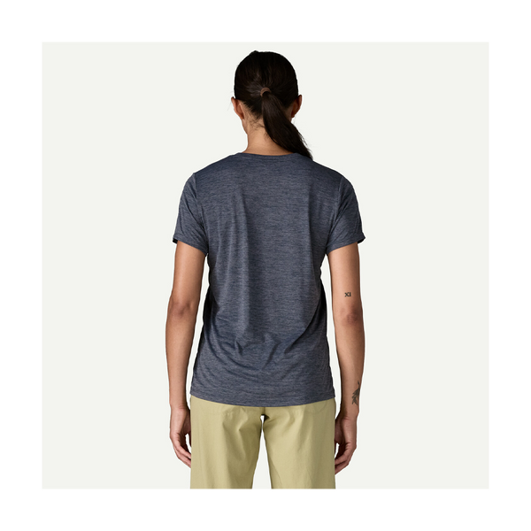 Patagonia Women's Capilene Cool Daily Shirt Smolder Blue - Light Smolder Blue X-Dye