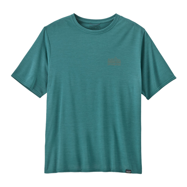 Patagonia Men's Capilene Cool Daily Graphic Shirt Strataspire: Wetland Blue X-Dye