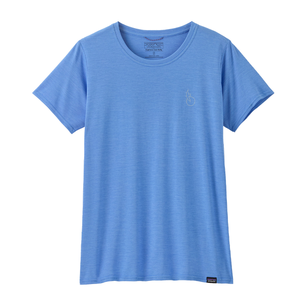 Patagonia Women's Capilene Cool Daily Graphic Shirt - Waters Abundant Blue X-Dye