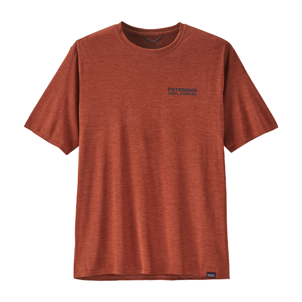 Patagonia Men's Capilene Cool Daily Graphic Shirt - Lands Tree Trotter: Burl Red X-Dye