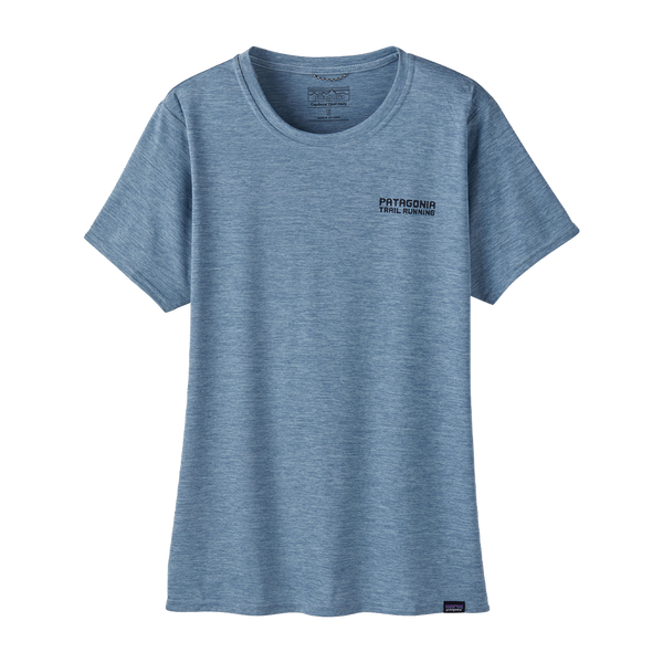 Patagonia Women's Capilene Cool Daily Graphic Shirt - Lands Tree Trotter: Steam Blue X-Dye