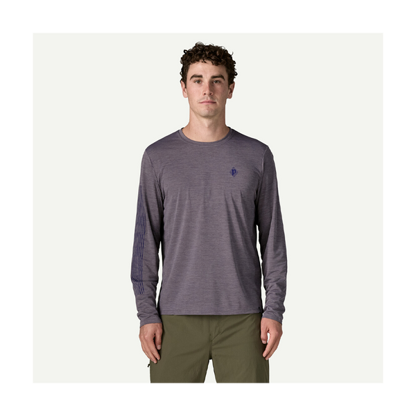 Patagonia Men's Long-Sleeved Capilene Cool Daily Shirt - Hut Tripper May Grey - Light May Grey X-Dye