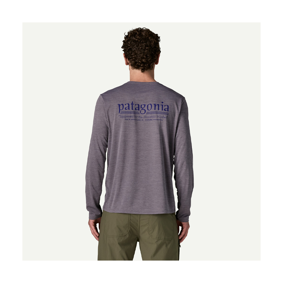 Patagonia Men's Long-Sleeved Capilene Cool Daily Shirt - Hut Tripper May Grey - Light May Grey X-Dye