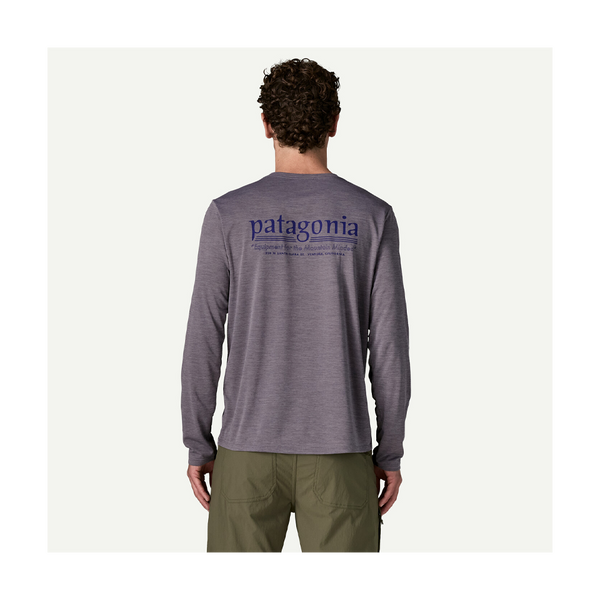 Patagonia Men's Long-Sleeved Capilene Cool Daily Shirt - Hut Tripper May Grey - Light May Grey X-Dye