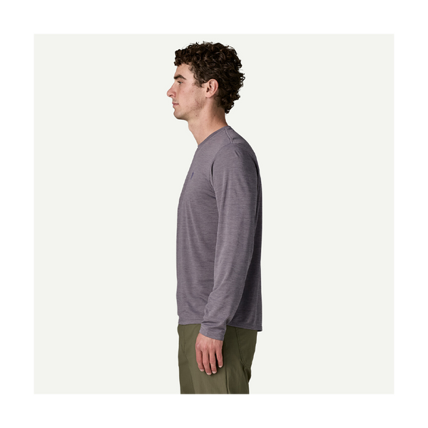 Patagonia Men's Long-Sleeved Capilene Cool Daily Shirt - Hut Tripper May Grey - Light May Grey X-Dye