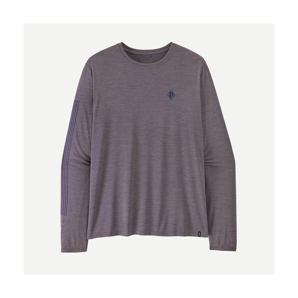 Patagonia Men's Long-Sleeved Capilene Cool Daily Shirt - Hut Tripper May Grey - Light May Grey X-Dye