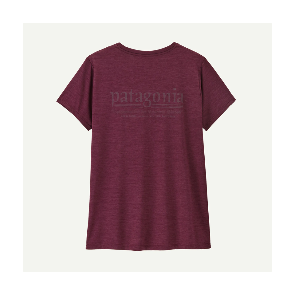 Patagonia Women's Capilene Cool Daily Shirt - Hut Tripper Berry Fig - Light Berry Fig X-Dye