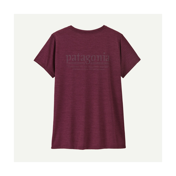 Patagonia Women's Capilene Cool Daily Shirt - Hut Tripper Berry Fig - Light Berry Fig X-Dye