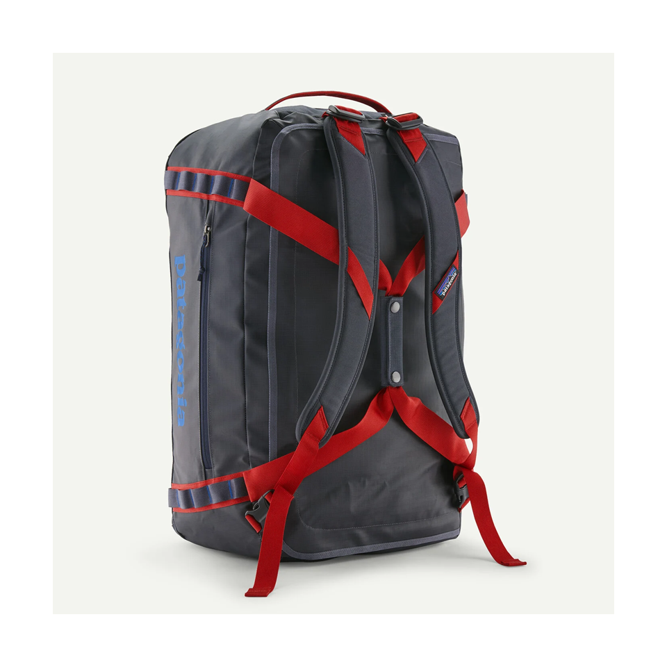 Patagonia Black Hole Duffel 55L Smolder Blue w/Amanita Red