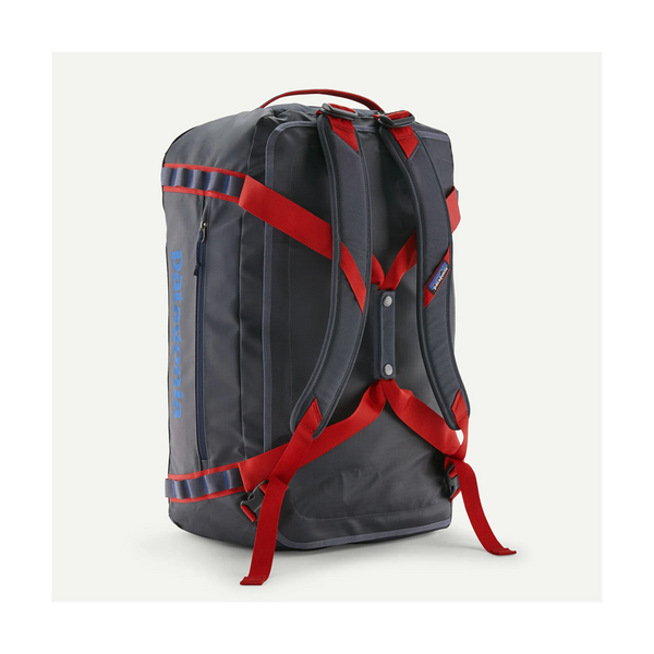 Patagonia Black Hole Duffel 55L Smolder Blue w/Amanita Red