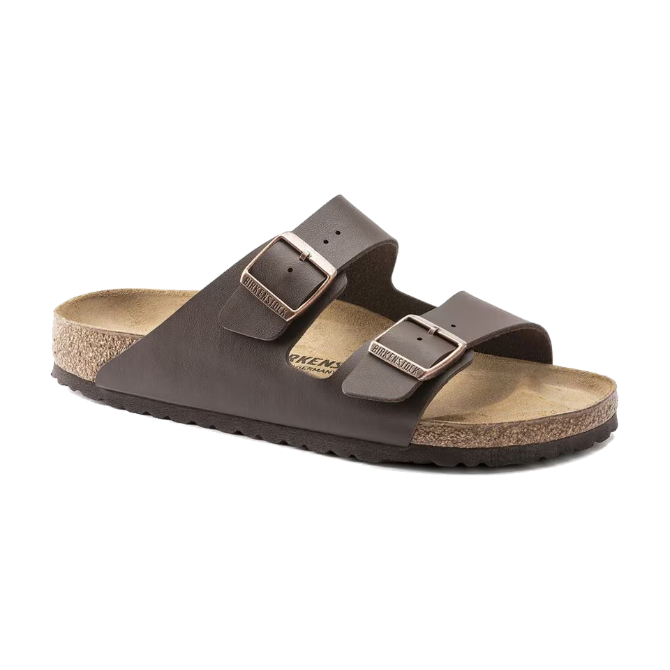 Birkenstock Arizona Birko-Flor Regular Width Dark Brown