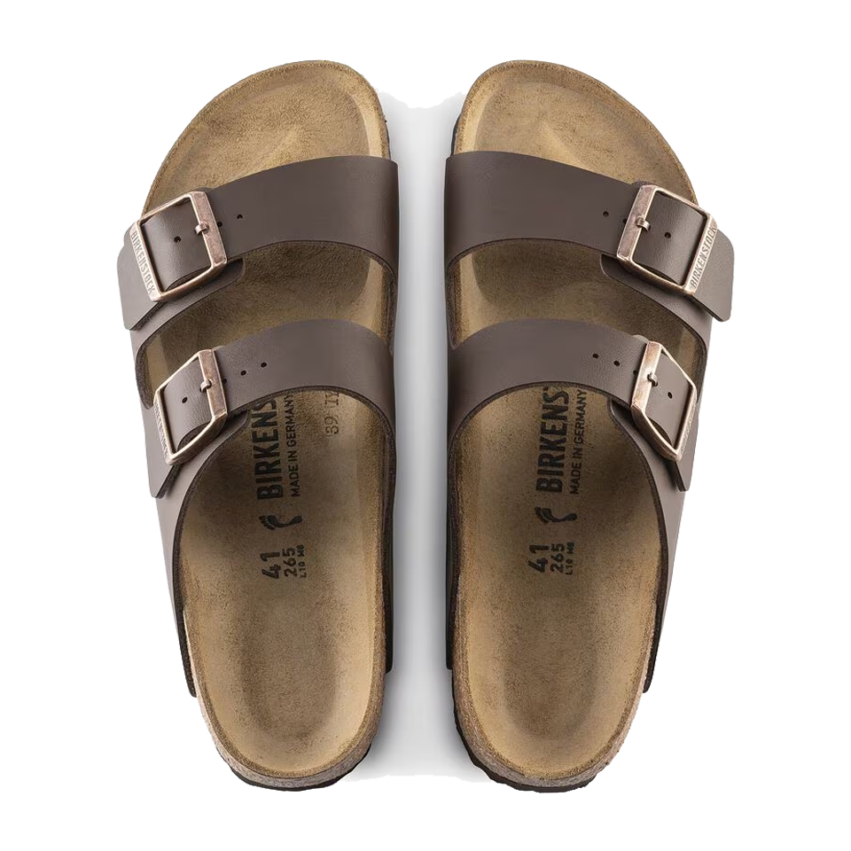 Birkenstock Arizona Birko-Flor Regular Width Dark Brown