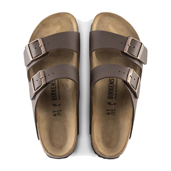 Birkenstock Arizona Birko-Flor Regular Width Dark Brown