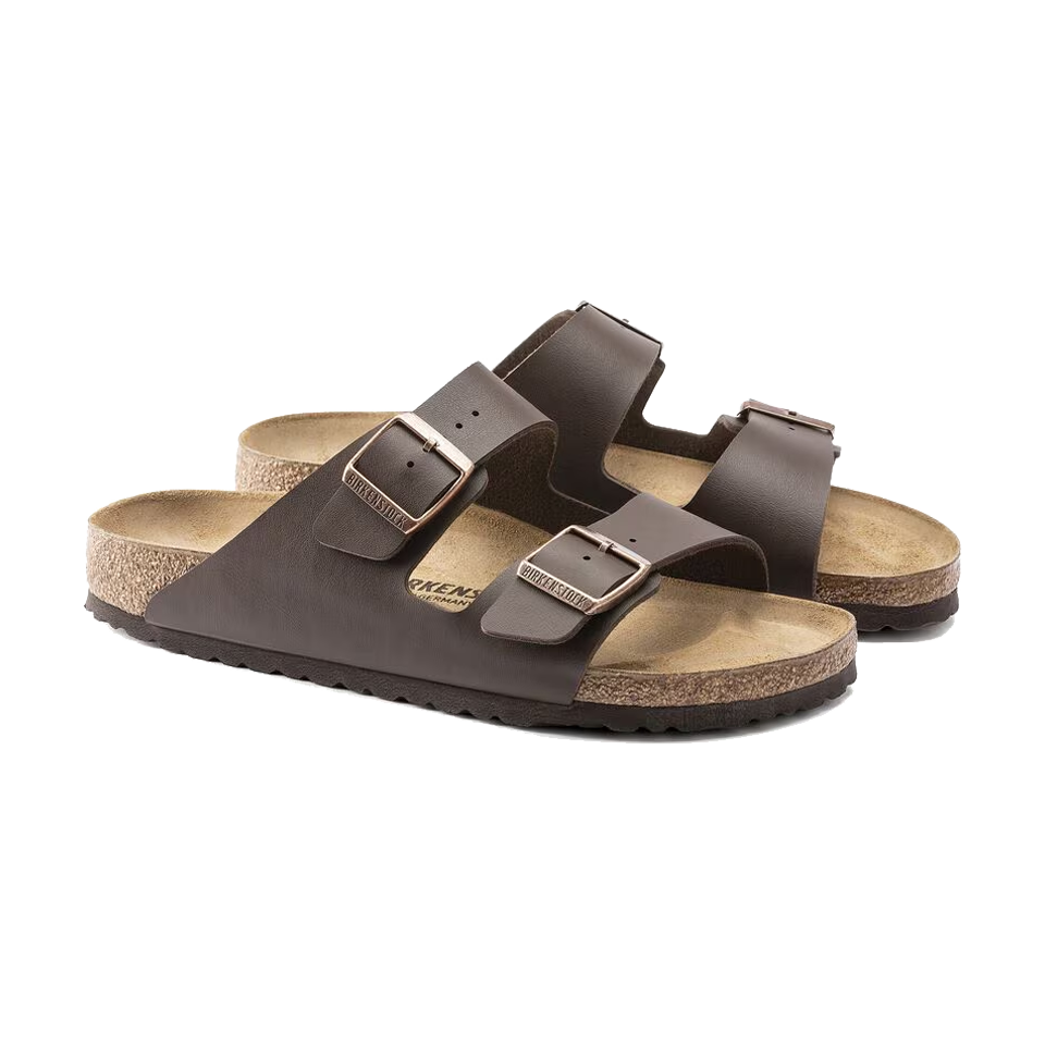 Birkenstock Arizona Birko-Flor Regular Width Dark Brown