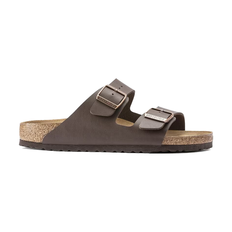 Birkenstock Arizona Birko-Flor Regular Width Dark Brown