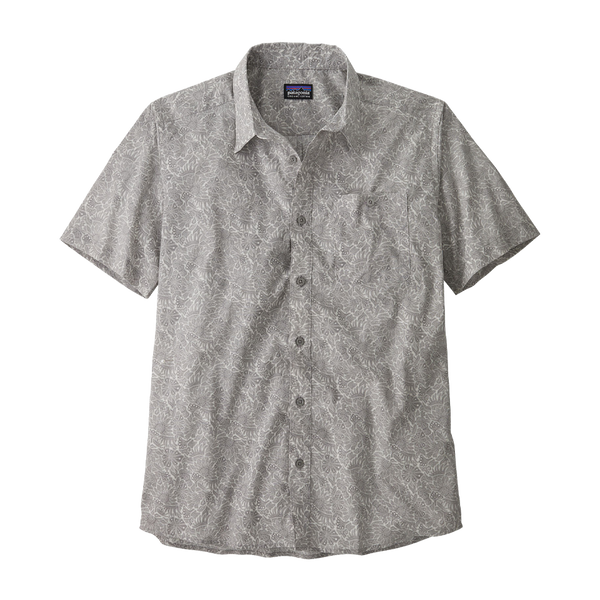 Patagonia Men's Go-To Shirt Bees and Flowers: Salt Grey