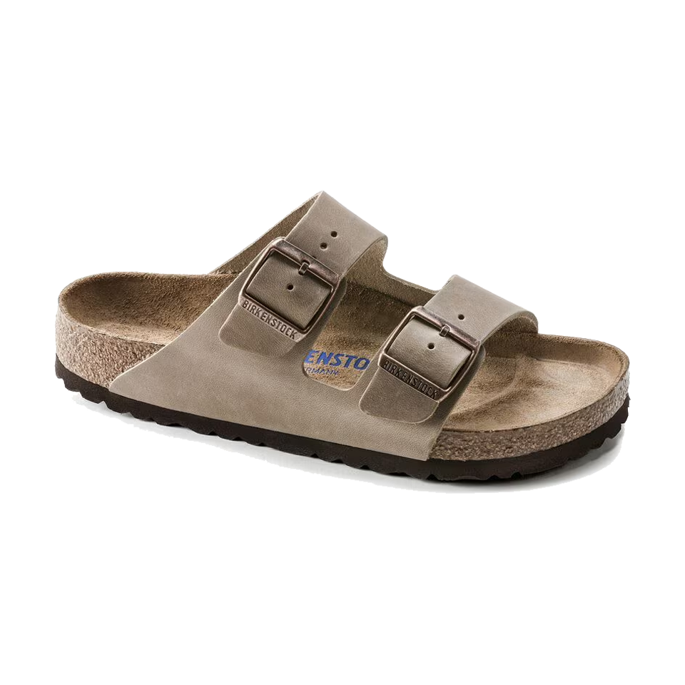 Birkenstock Arizona Soft Footbed Oiled Leather Regular Width Tobacco