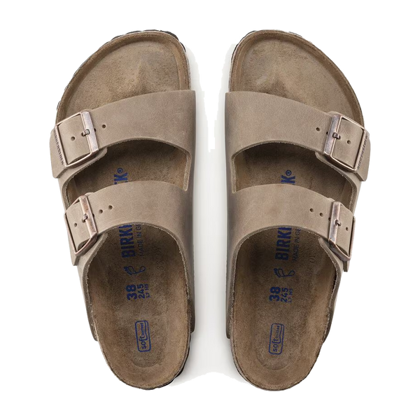 Birkenstock Arizona Soft Footbed Oiled Leather Regular Width Tobacco